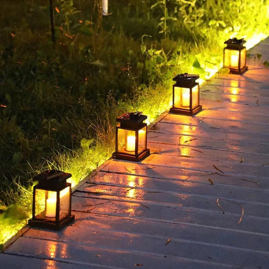 LANTERNE SOLAIRE – LUMIÈRE DE BOUGIE CHAUDE