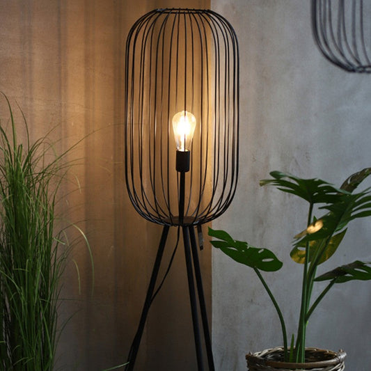Lampe sur pied industrielle à barre